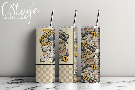 Crime Tumbler Wrap Digital Image PNG