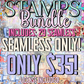 SEAMLESS ONLY! (LICENSE INCLUDED! Stamps Part 1 & 2 SEAMLESS Digital image PNG