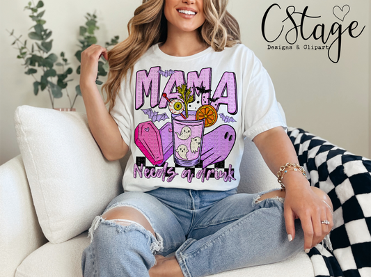 Mama Needs A Drink Digital Image PNG