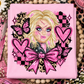 Pinks Grunge Character Digital Image PNG