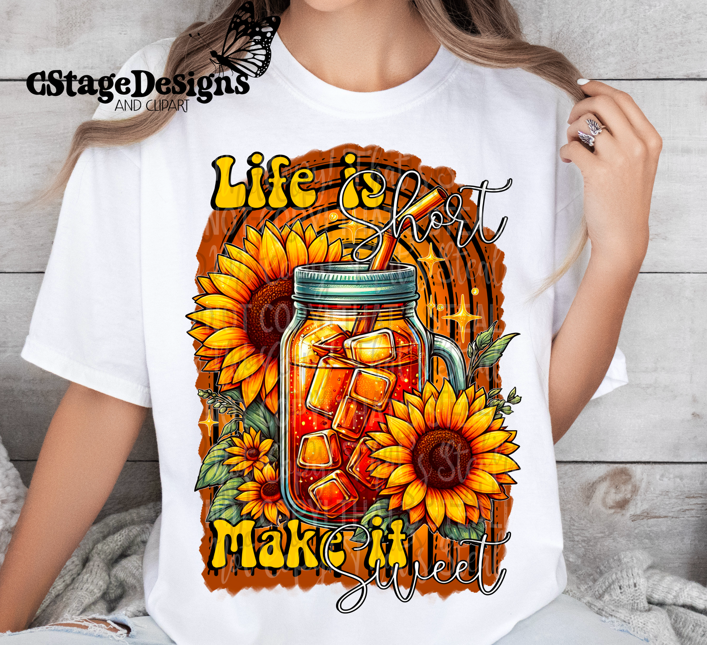 Life is short make it sweet digital image png