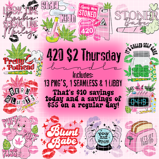 420 $2 Thursday Bundle Digital Image PNG