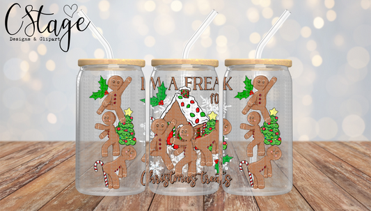 Gingerbread Libby wrap digital image PNG