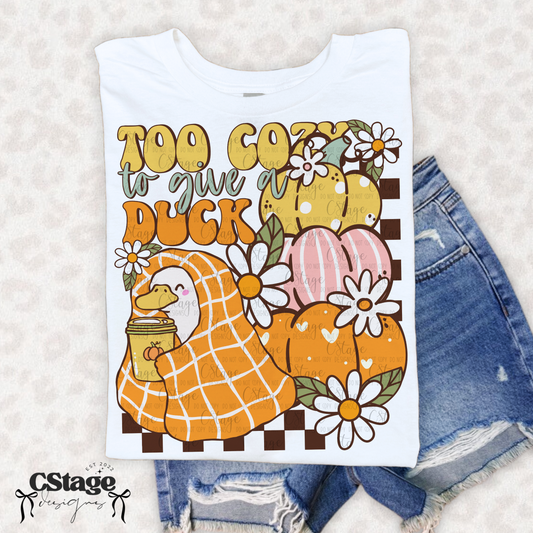 Too Cozy to give a duck Digital Image PNG