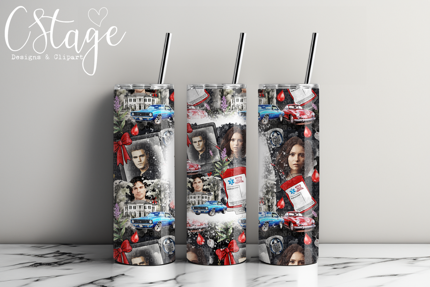 TVD Tumbler Wrap Digital Image PNG