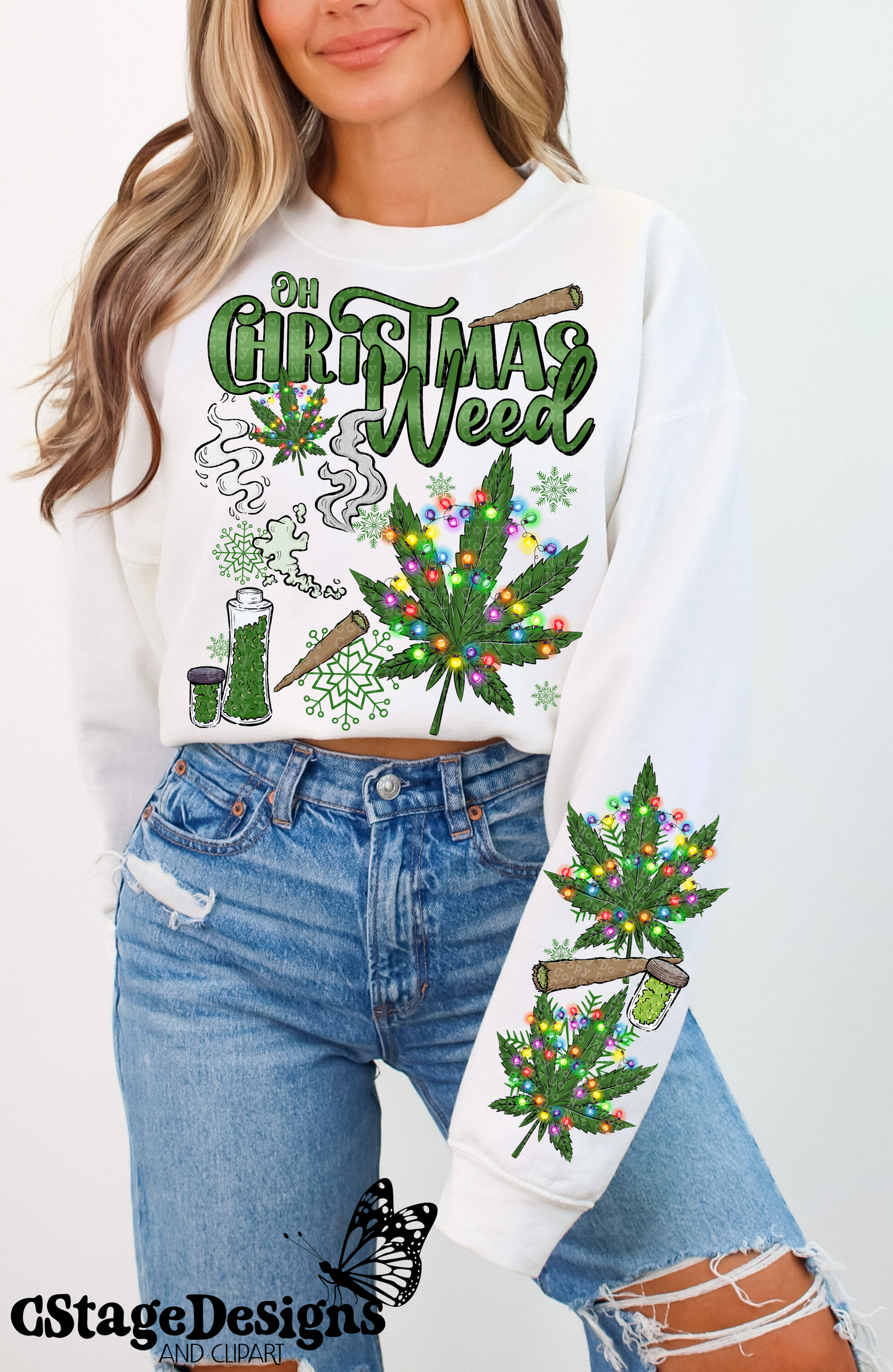 Oh Christmas Weed digital image png