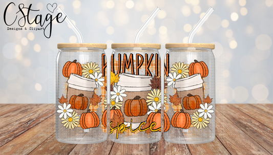 Pumpkin Spice Libby Wrap Digital Image PNG