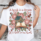 Book lover digital image png