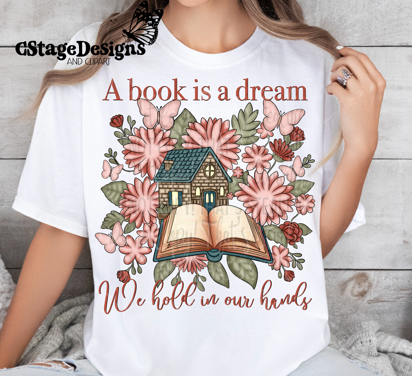 Book lover digital image png