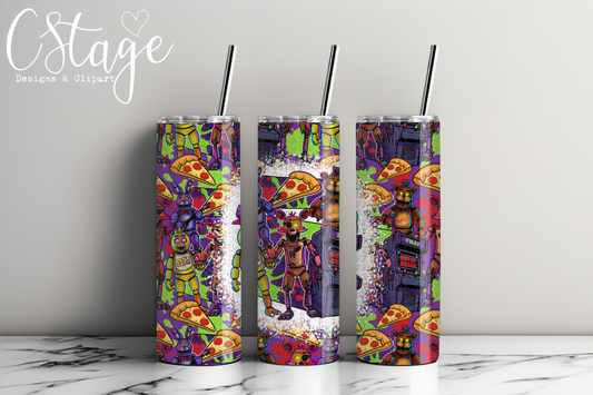FNAF Tumbler Wrap Digital Image PNG