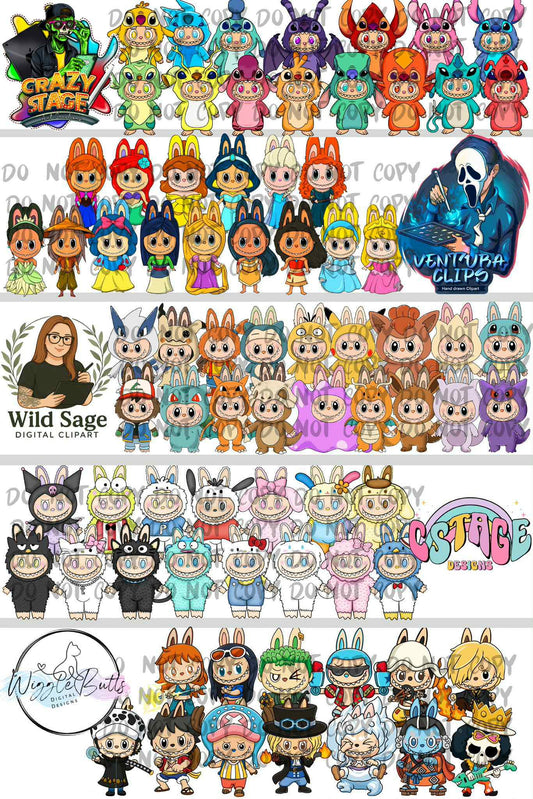 Labu CLIPART ONLY Collab W/Crazy Stage Art Creations, Ventura Clips, Wild Sage & Wiggle Butts