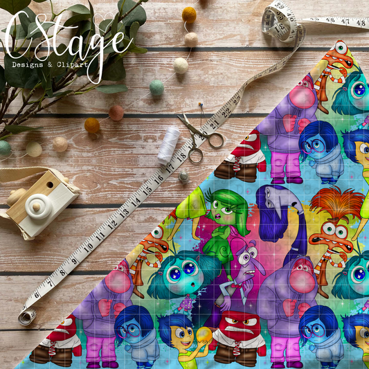 Emotions seamless digital image png