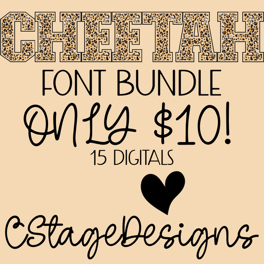 Cheetah Font Bundle