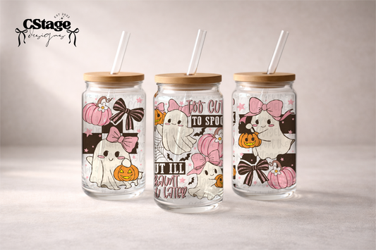 Too Cute Ghost Libby Wrap Digital Image PNG