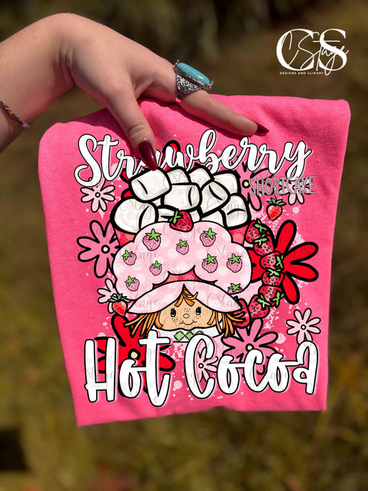 Strawberry girl hot cocoa