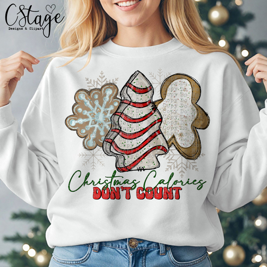 Christmas calories don’t count digital images png