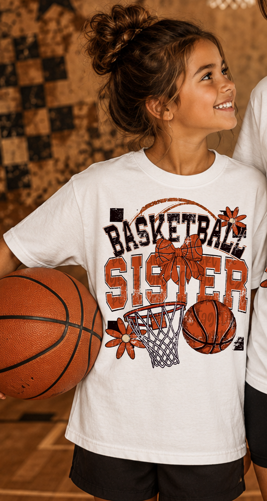 Basketball sister Design Digtial Images PNG