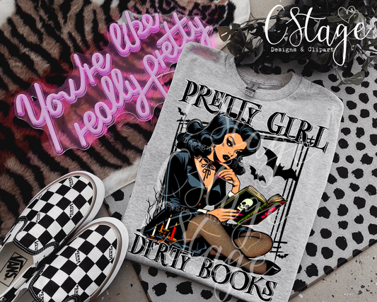 Pretty Girl dirty books digital image png