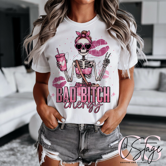 Bad B**ch Energy Digital Image PNG