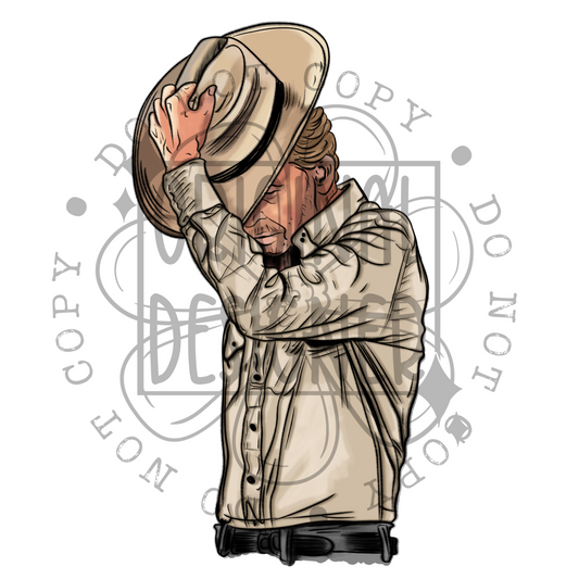 Land man Clipart Digital Image PNG (includes outline)