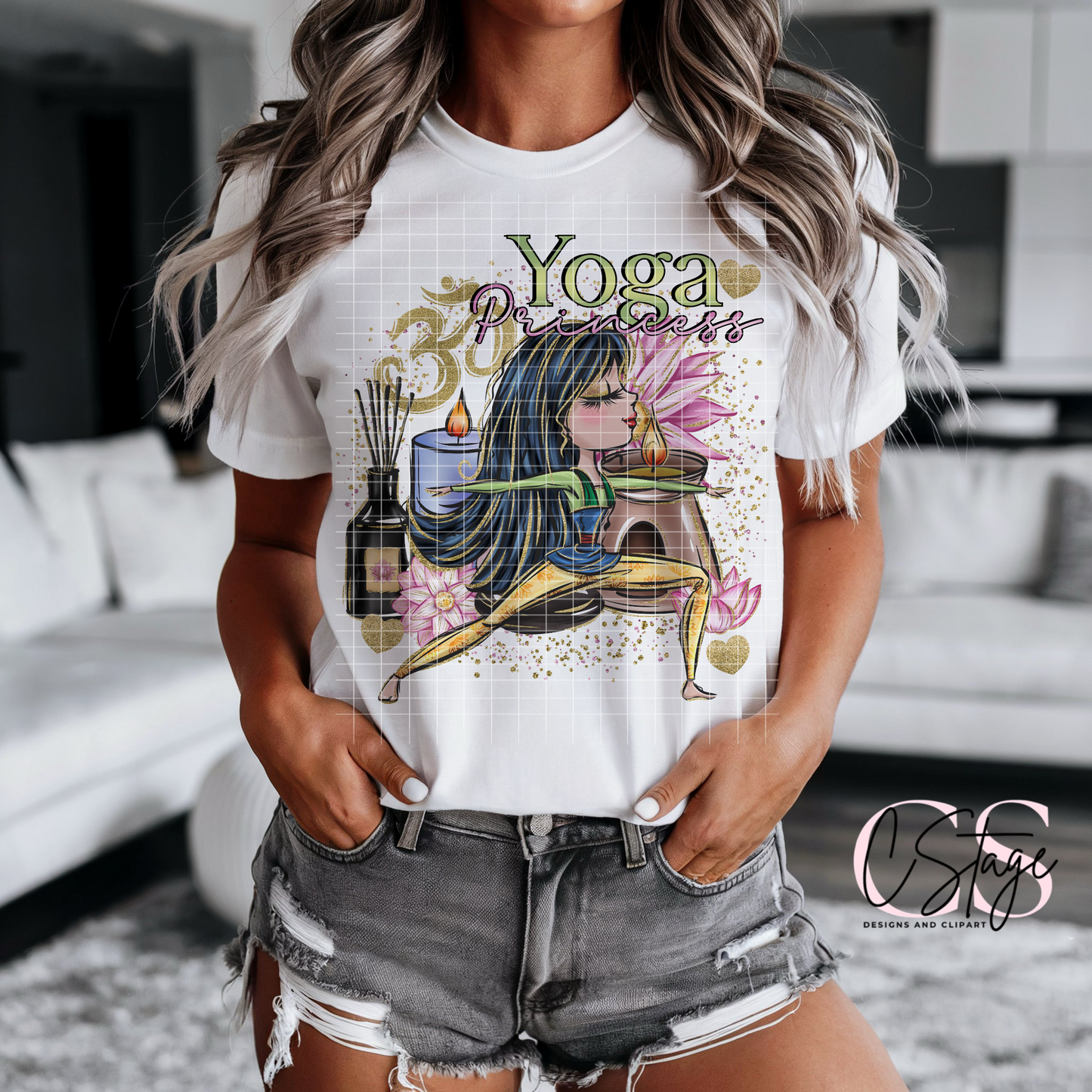 Yoga Princess Digital Image PNG