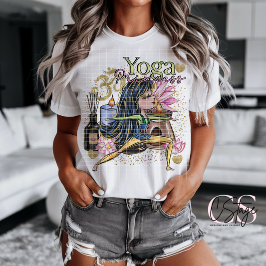 Yoga Princess Digital Image PNG
