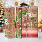 Gingerbread tumbler wrap digital image PNG