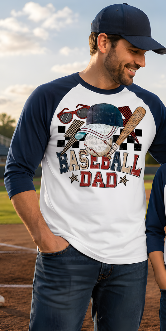 Baseball Dad Design Digtial Images PNG