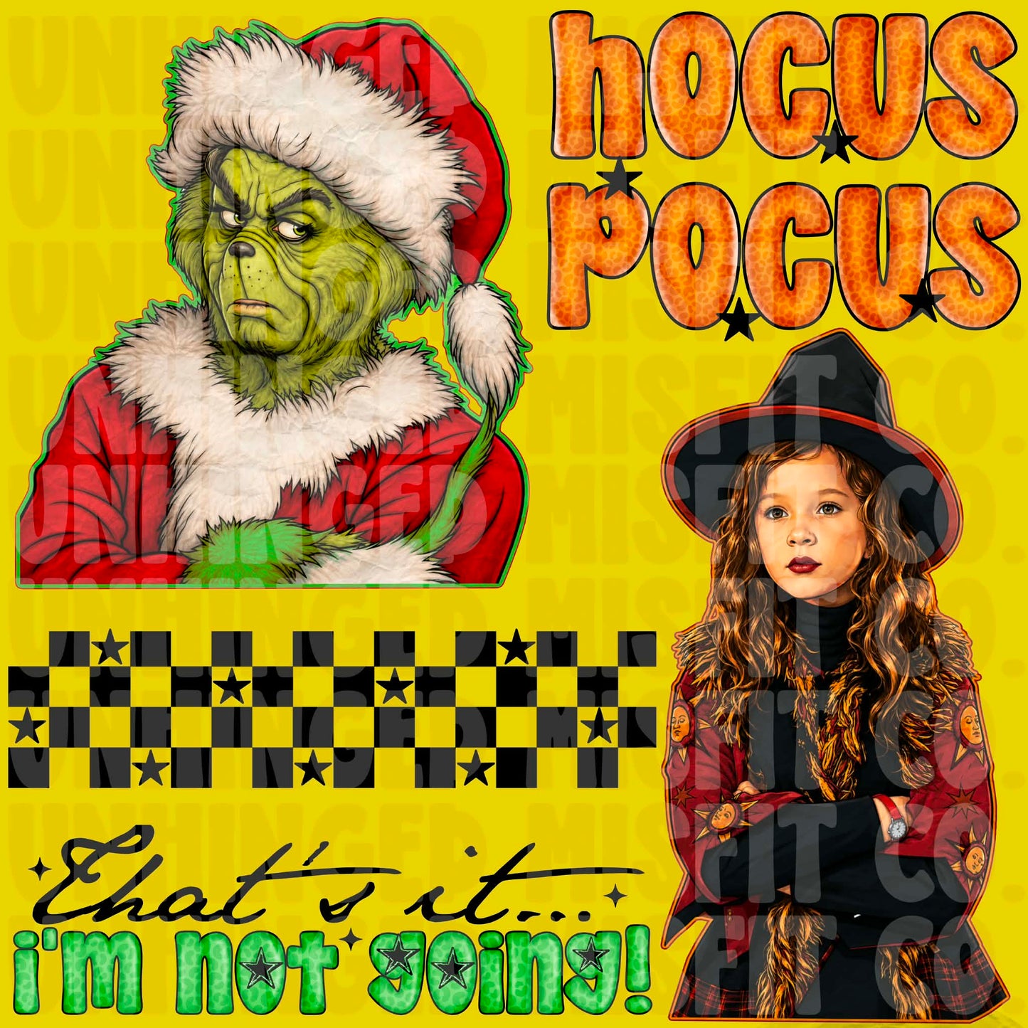 Trick or Tinsel Clipart Collab W/Unhinged Misfits