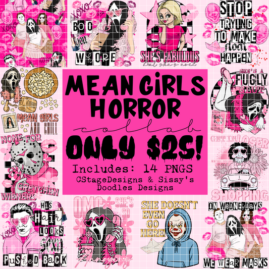 Mean Girls Collab w/Sissys Doodles Digital Images PNG