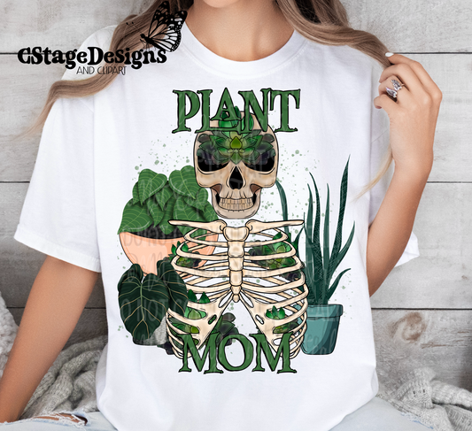 Plant mom digital image png