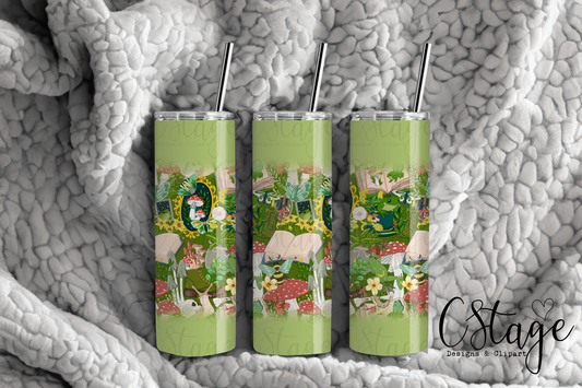 Cottagecore tumbler wrap digital image png