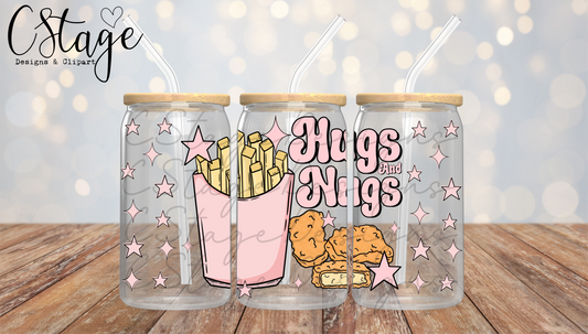 Hugs and nugs Libby wrap digital image png