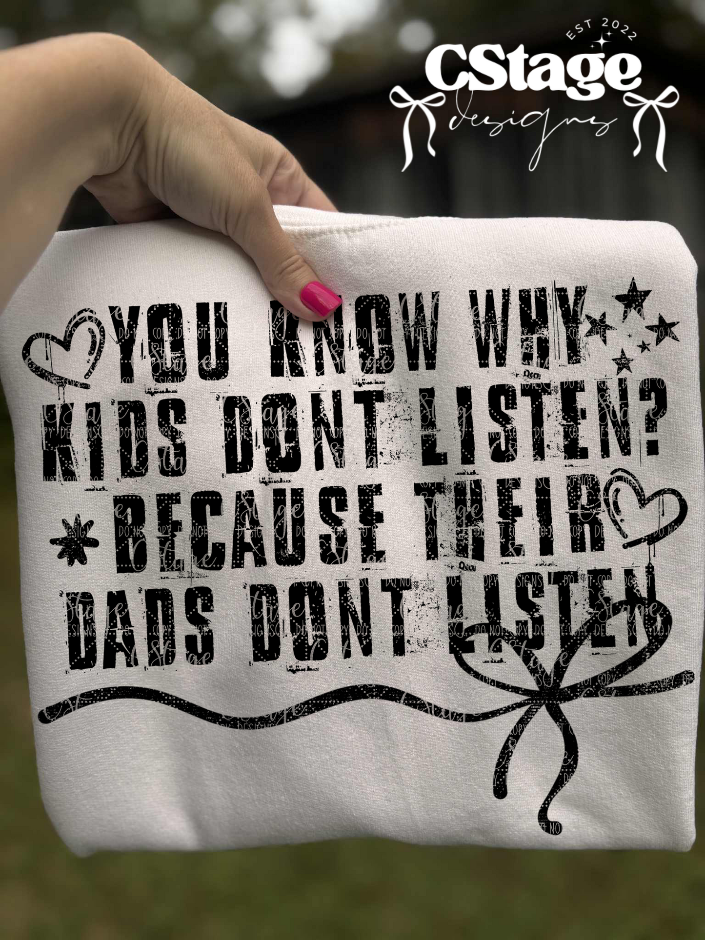You know why kids don’t listen? Digital Image PNG