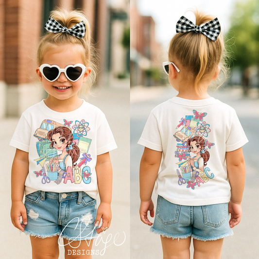 Back to School Belle Digital Image PNG
