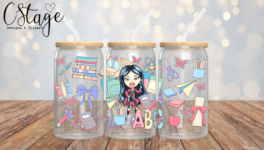 Back to School Brat Libby Digital Image PNG