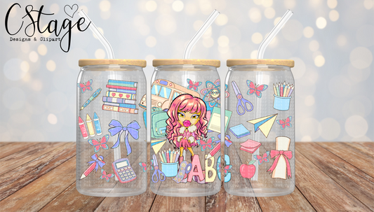 Back to School Brat Libby Digital Image PNG