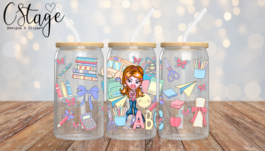 Back to School Brat Libby Digital Image PNG