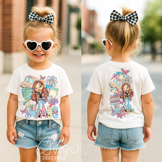 Back to School Brat Digital Image PNG