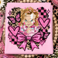 Pinks Grunge Character Digital Image PNG