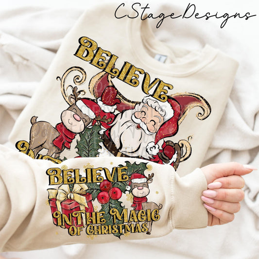 Believe in the magic of Christmas digital image png