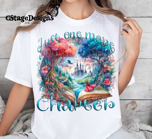 Just one more chapter book lover digital image png