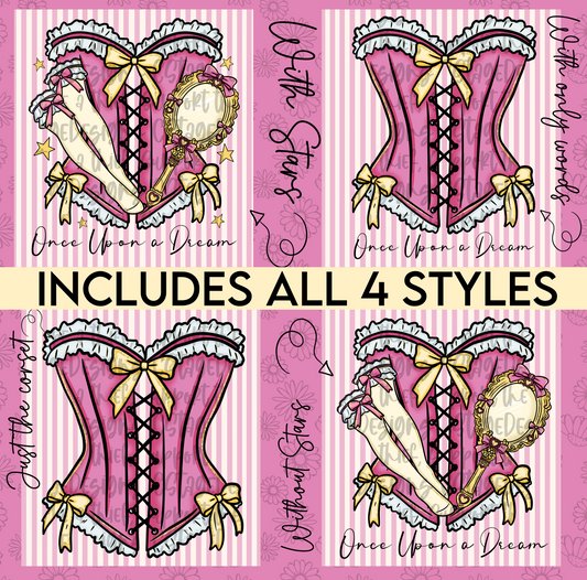 Aur-ora corset Digital Image PNG (INCLUDES 4 DIFFERENT STYLES! YOU CAN TAKE OFF THE WORDS IF NEEDED!)