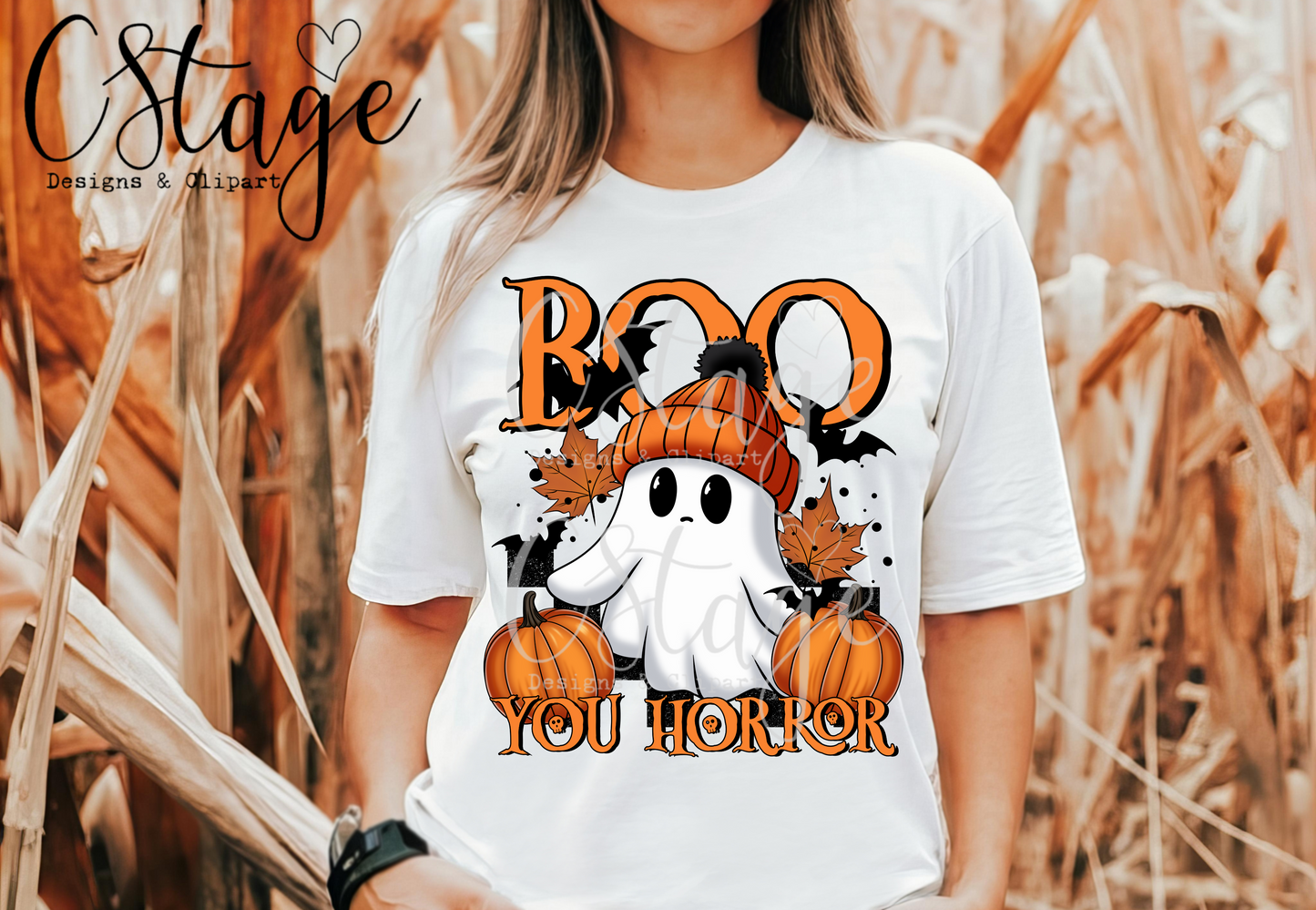 Boo you horror digital image png