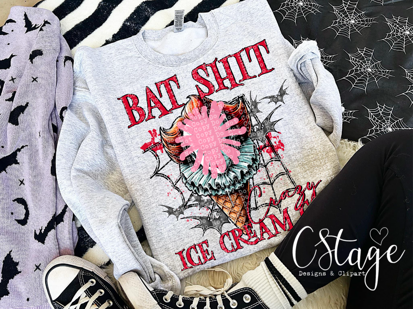 Bat Sh*t Crazy Digital Image PNG