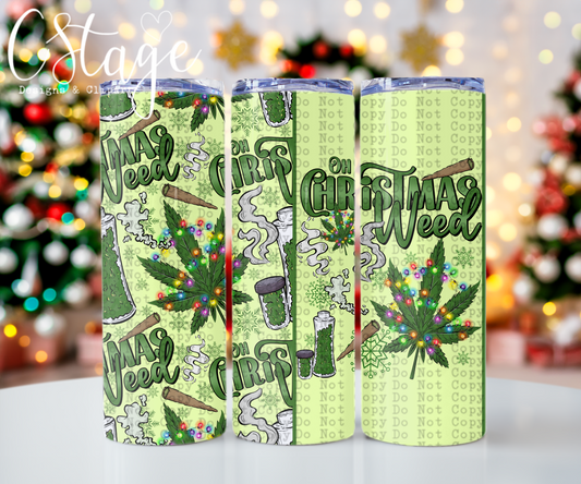 Christmas 420 tumbler wrap digital image png