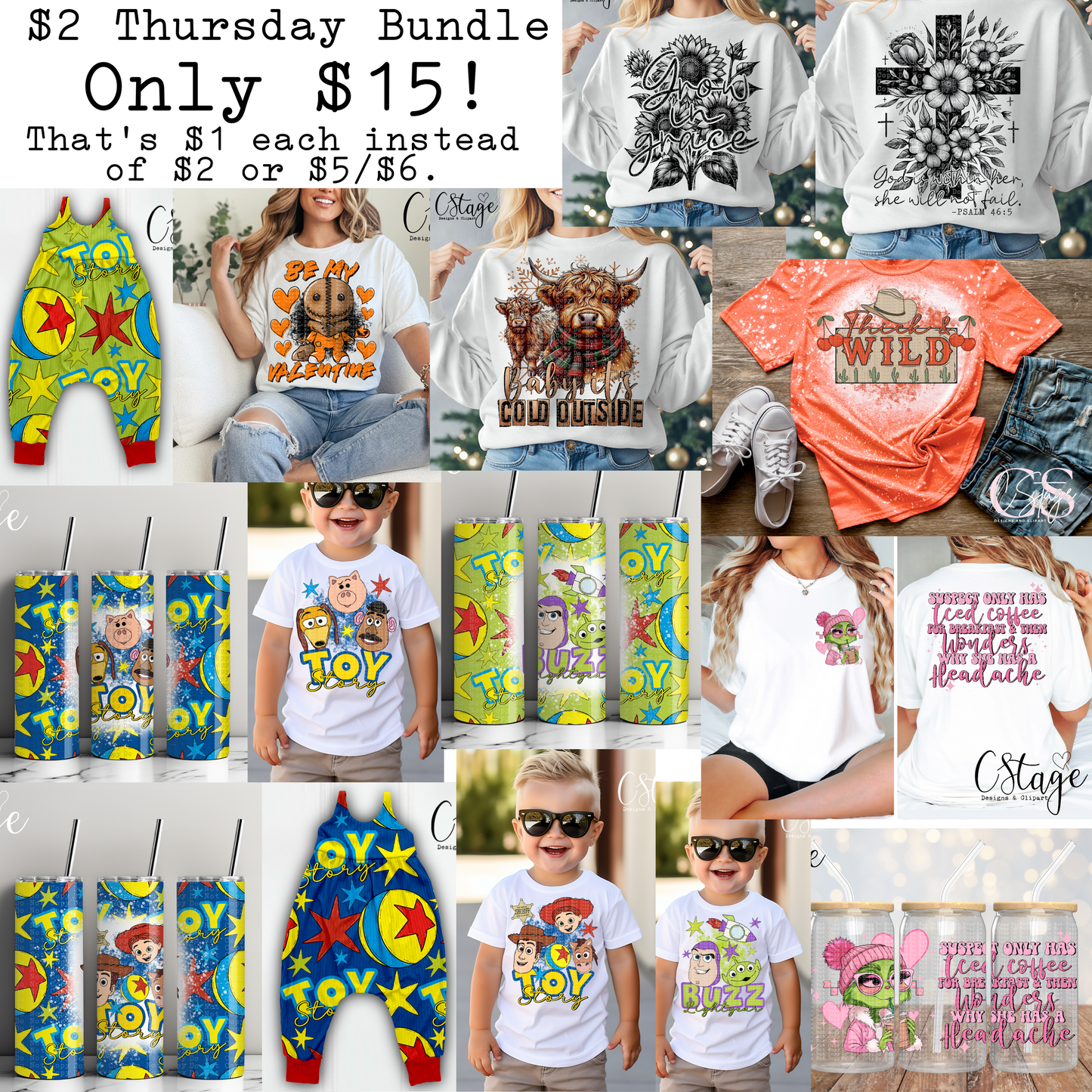 $2 Thursday Bundle Digital Image PNG