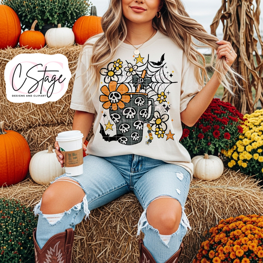 Spooky Tumbler Digital Image PNG