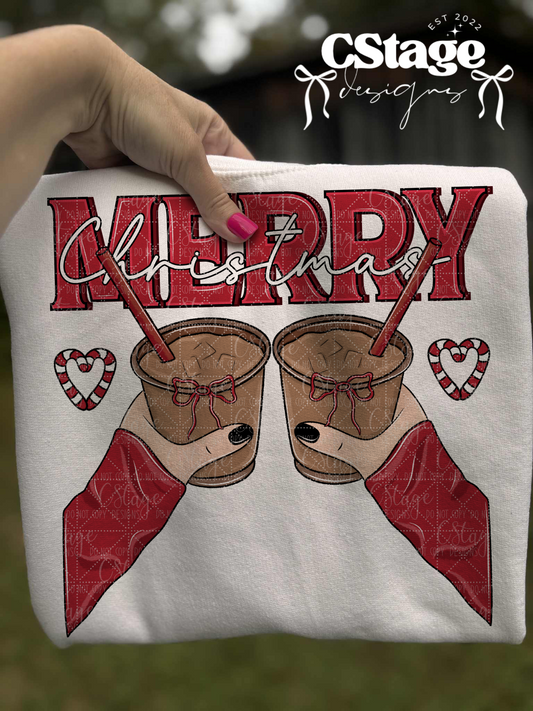 Merry Christmas 4 Different Skin Tones Included Digital Image PNG