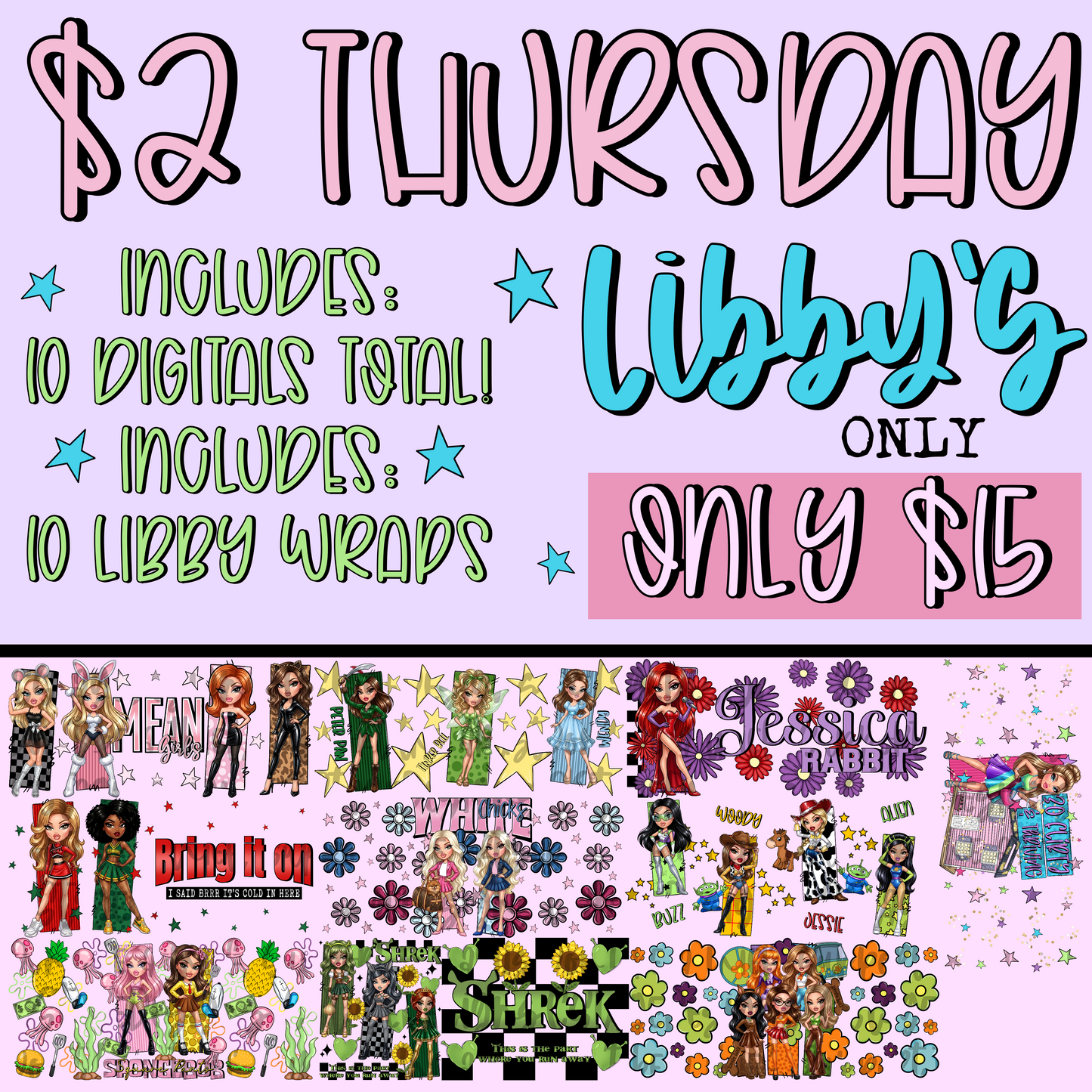$2 Thursday LIBBY (ONLY) BUNDLE Digital Image PNG